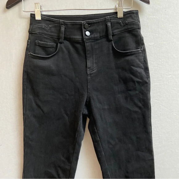 Jac by Jacqueline Conor skinny high waisted taper denim jeans Sz 2- (S/M) - Picture 6 of 13